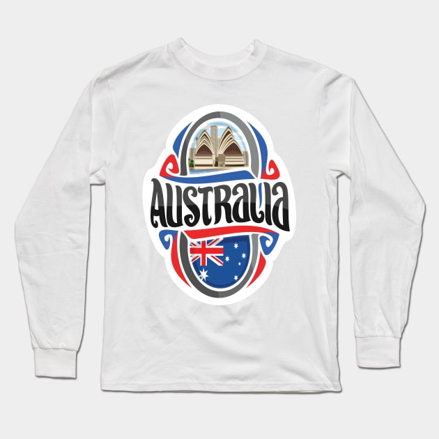 Australia Raised Me Australian Long Sleeve T-Shirt by ProjectX23Red